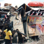 13 passengers die, scores injured as bus overturns